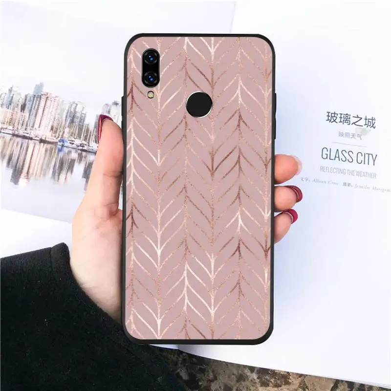 

love golden heart giltter pattern Phone Case For Huawei honor Mate P 10 20 30 40 Pro 10i 9 10 20 8 x Lite shell funda coque