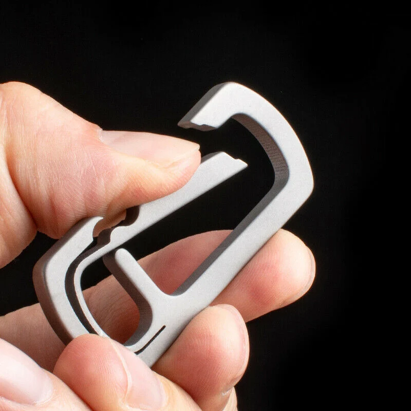 Высокая Durance Брелок 25 кг нагрузки Титан карабины из сплава крюк Открытый легкий