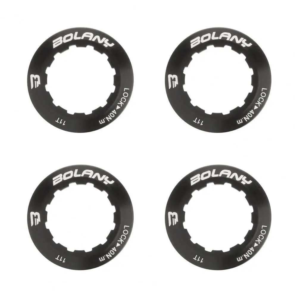 

4Pcs Freewheel Lock Ring Firm Aluminum Alloy Lightweight Cassette Lockring Cycling Accessories