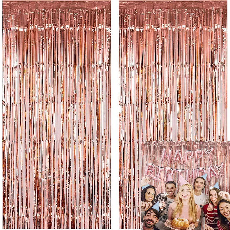 Металлическая штора с бахромой 2 м * 1 | Дом и сад