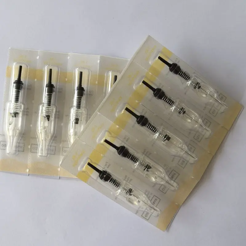 Microblading татуировки 10 шт 1RL картридж Иглы Одноразовые стерилизованное