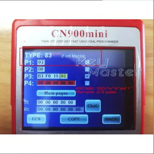 Keyecu транспондер ID83 4D63 чип Автомобильный ключ углеродный Blank 80 бит для Ford Mazda |