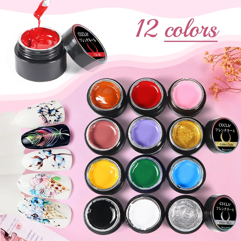 12 Colors High Saturation Nail Gel Flower Drawing Quick Dry Waterproof DIY Design Long Lasting Easy To Wear Art TSLM2 | Красота и