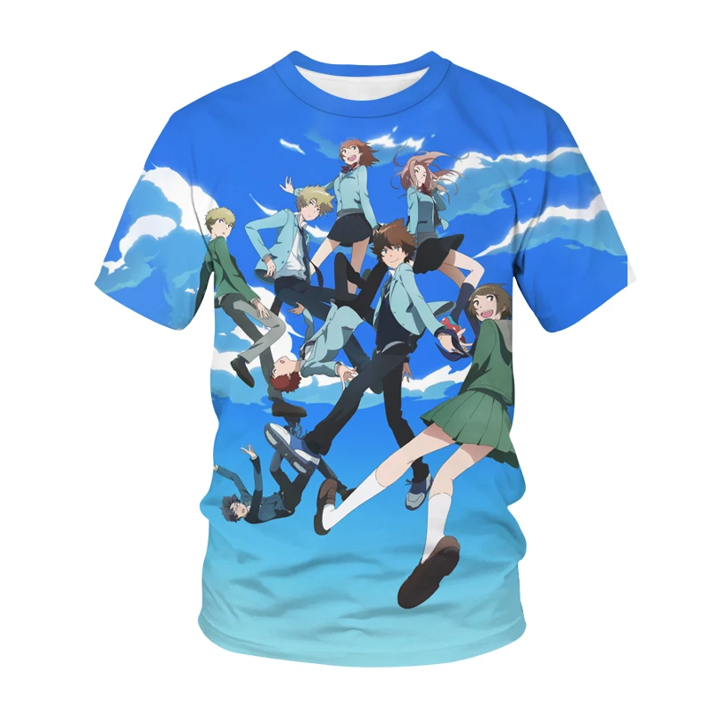 

New Arrival T-shirt Fashion Anime Streetwear Digimon Adventure 3D Print Men Women Hip Hop T Shirt Digital Monsters Harajuku Tops