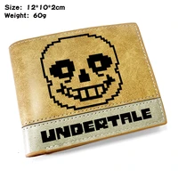 game undertale wallet cartoon cosplay student canvas wallet travel documents credit card passport holder small bag wallet