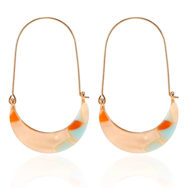 Серьги-гвоздики из ацетатного акрила с леопардовым принтом | Украшения и