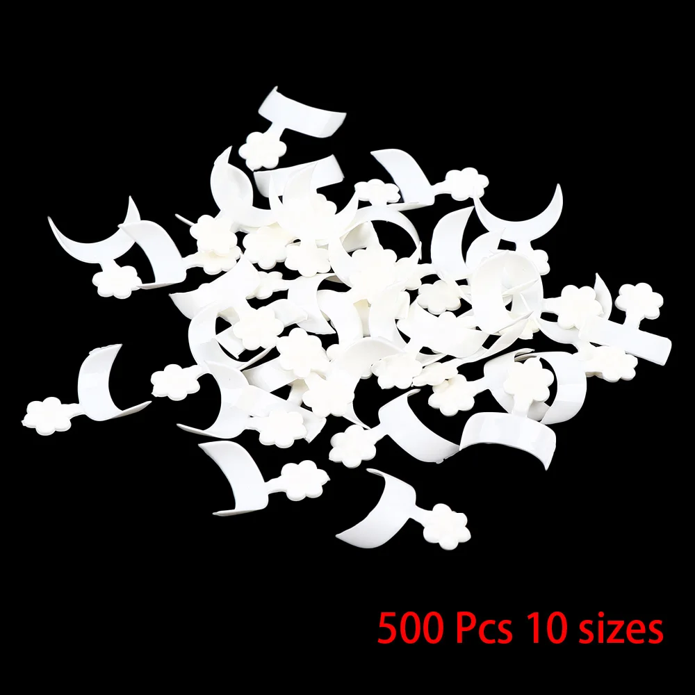 _ 500 шт./компл. короткий белый французский маникюр оберточная Накладка для ногтей