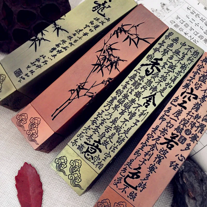 13 см антипуевая медная горелка палочки для благовоний печь Гуаньинь бамбук