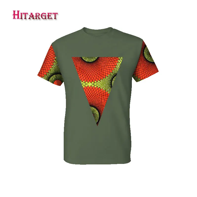 

Hitarget New 2020 Style African Print t Shirt Short Sleeve Casual Tops Men Dashiki Print Shirt Plus Size African Clothing WYN381