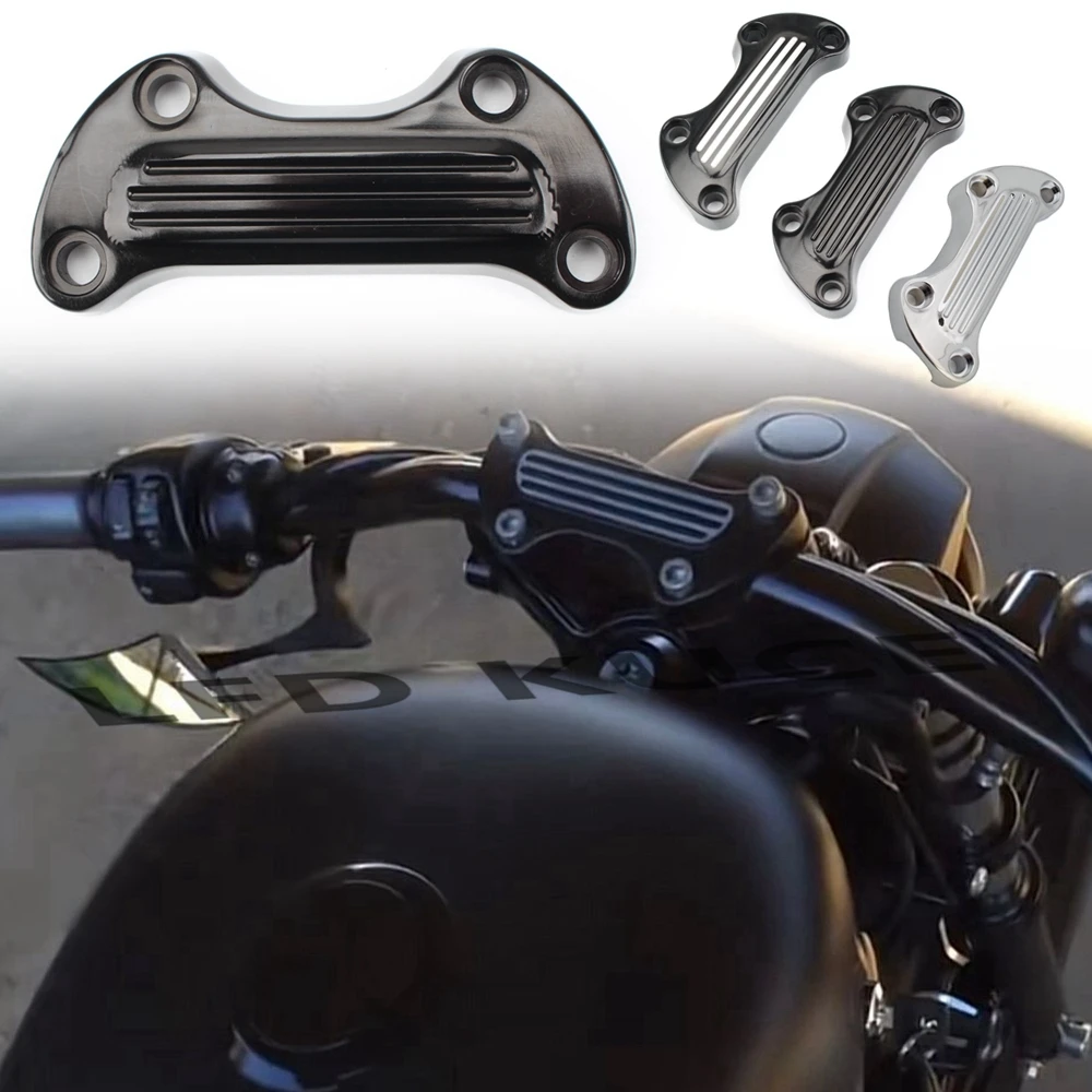 

Motorcycle Handlebar Top Clamp Risers For Dyna Electra Glide Softail Breakout FXSB Fat Boy FLSTF Sportster 1200 883 Iron XL883N