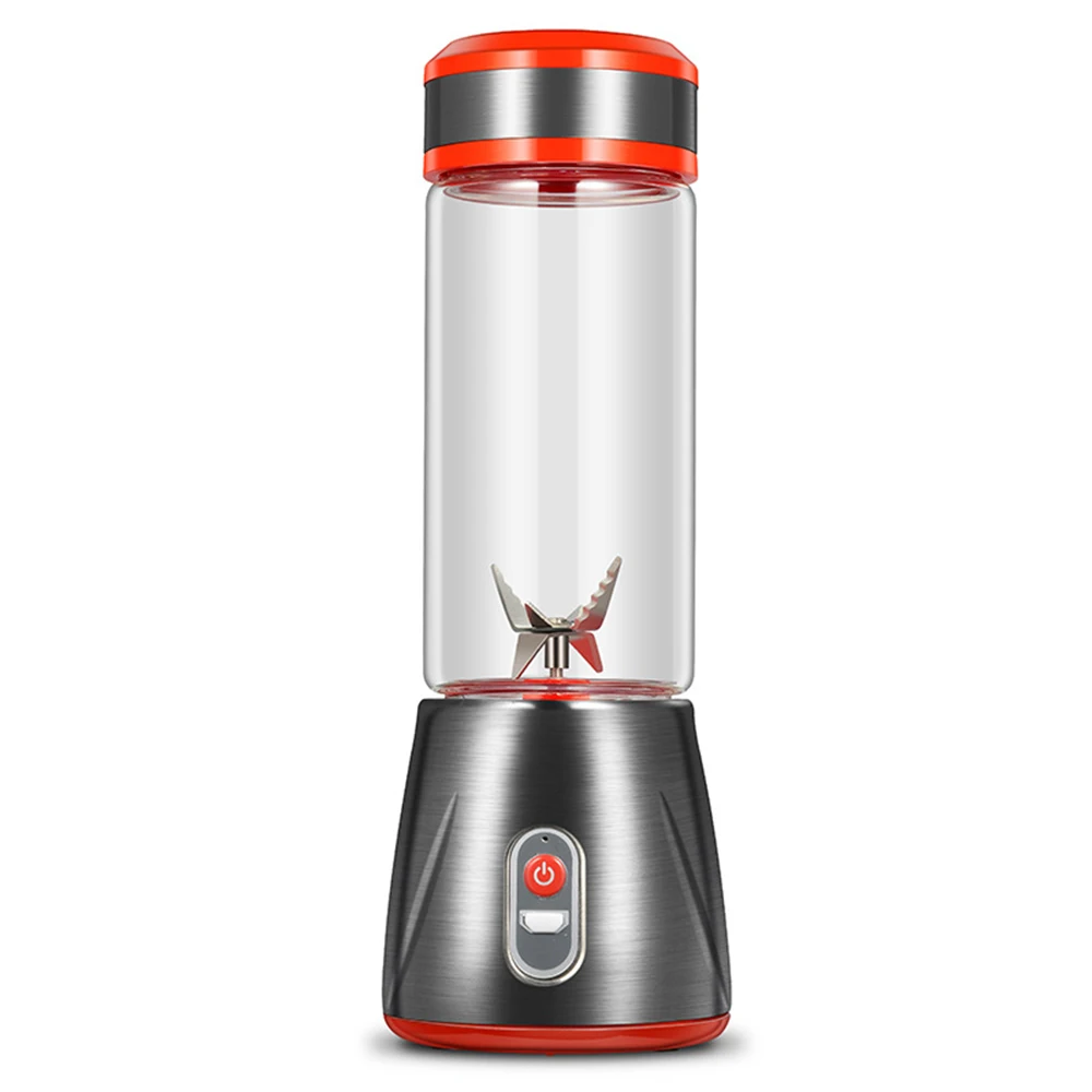 Новый портативный блендер соковыжималка стеклянная чашка 450 мл бутылка для воды