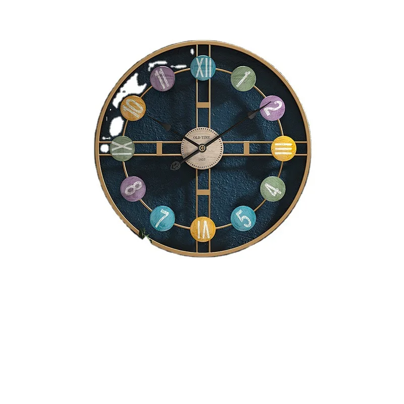 Забавные горячо Классические Металлические Настенные часы Тихий простой