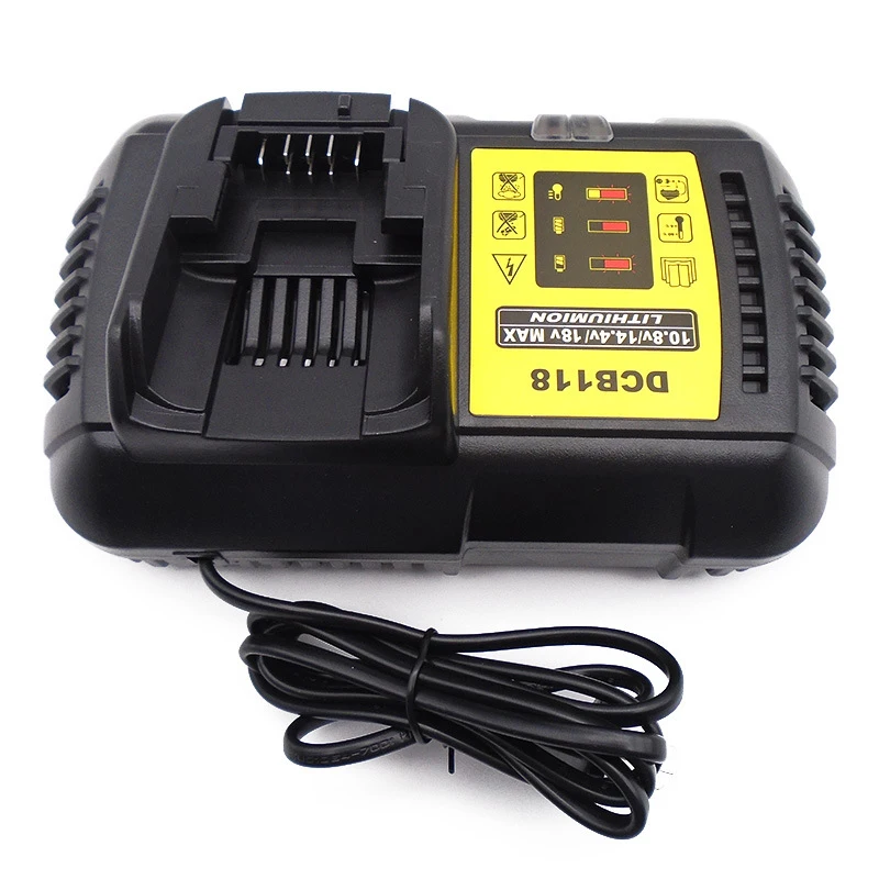 4.5A быстрая литиевая батарея зарядное устройство для Dewalt DCB118 12 V/14,4 V/20 V DCB200 DCB180 DCB181 DCB182 DCB120 litio зарядное устройство