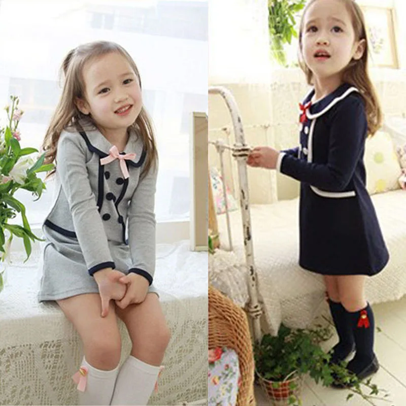 Одежда для маленьких девочек с длинным рукавом 2 вещи в комплекте платье модное