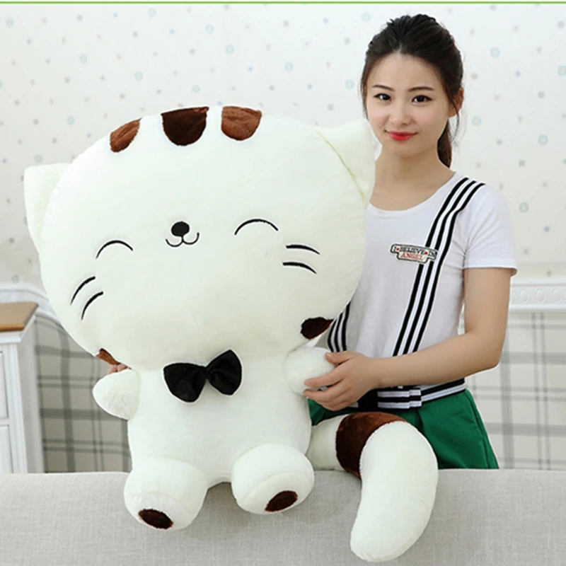 Милый кавайный котик с бантом плюшевые куклы мягкая плюшевая кукла подушка