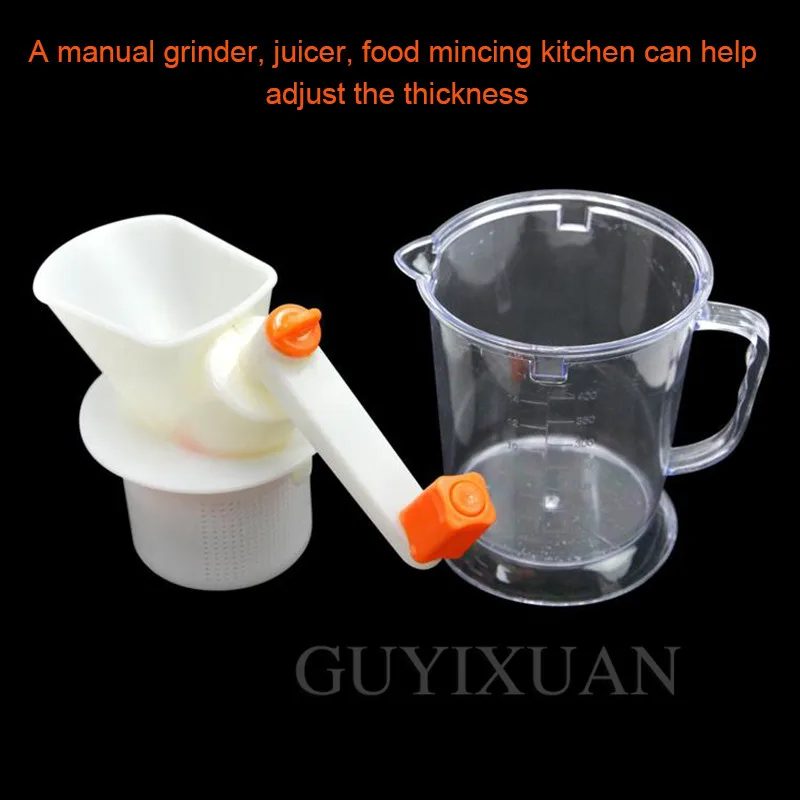 Hand shake Small Juicer Household Multifunction Soy milk fruit orange juicer Mini Manual Meat grinder
