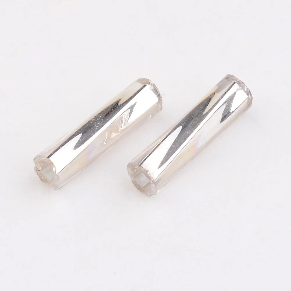 

50g 6mm Glass Twist Bugles Seed Beads For Necklaces Bracelets Jewelry Making DIY Accessories , Hole: 0.6mm