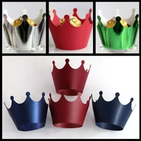 100pcs crown cupcake liner chocolate candy cake rim cupcake paper muffin case cake box cup tray cake mould decorating tool party