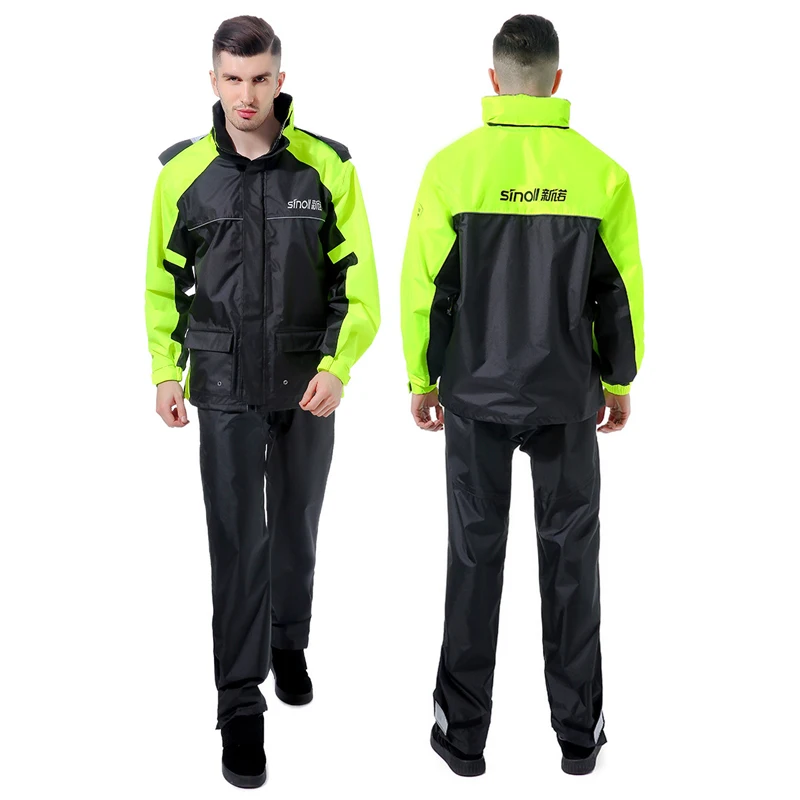 SINOLL мотоциклетный дождевик + дождевые штаны дождевой костюм Водонепроницаемая