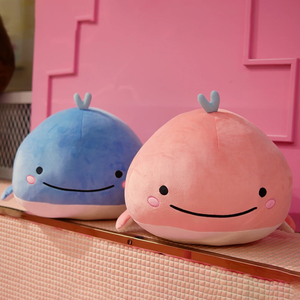 Милые плюшевые игрушки 15 см Мультяшные милые мягкие голубой кит кавайная