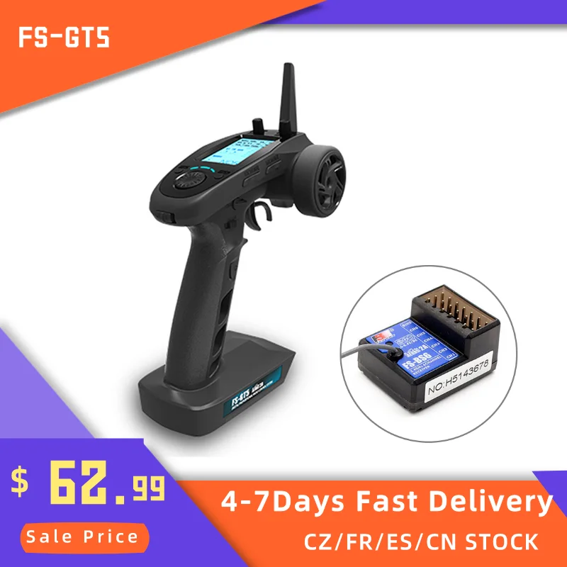 FlySky FS GT5 2 4G 6CH AFHDS передатчика радиоуправляемой модели к компьютеру w/ BS6 приемник