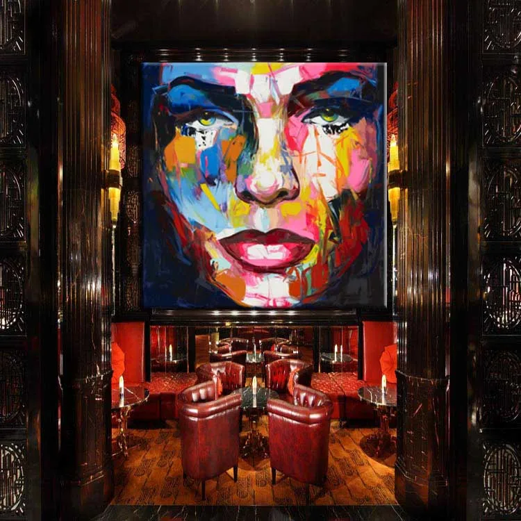 Франсуаза нилли Ручная роспись Портрет уход за кожей лица картина маслом стены