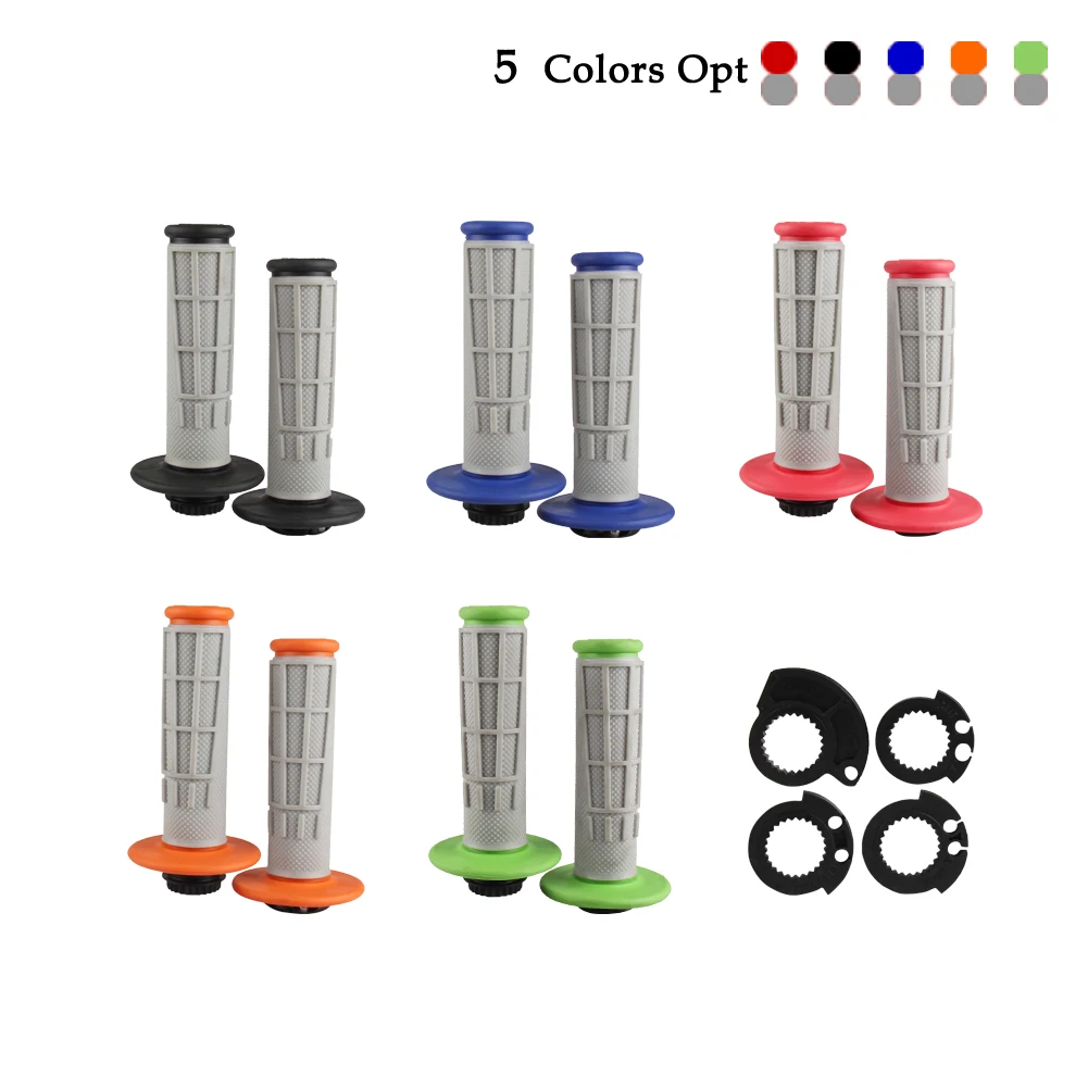 

New Motorcycle Handle Grip Rubber Non-slip Glove Lock-on Grips With Bolts Kit Universal Motocross Handlebar Accessories