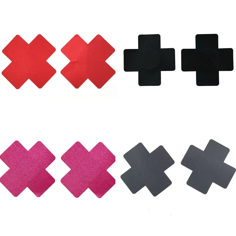 

1 piece Women's cross Adhesive Nipple Covers Pads Body Breasts Stickers Paste Anti Emptied The Chest Bra