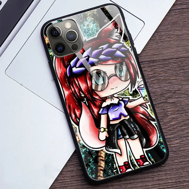 

Hot game Gacha Life Phone Case Tempered Glass For iPhone 12 Pro Max Mini 11 Pro XR XS MAX 8 X 7 6S 6 Plus SE 2020 case