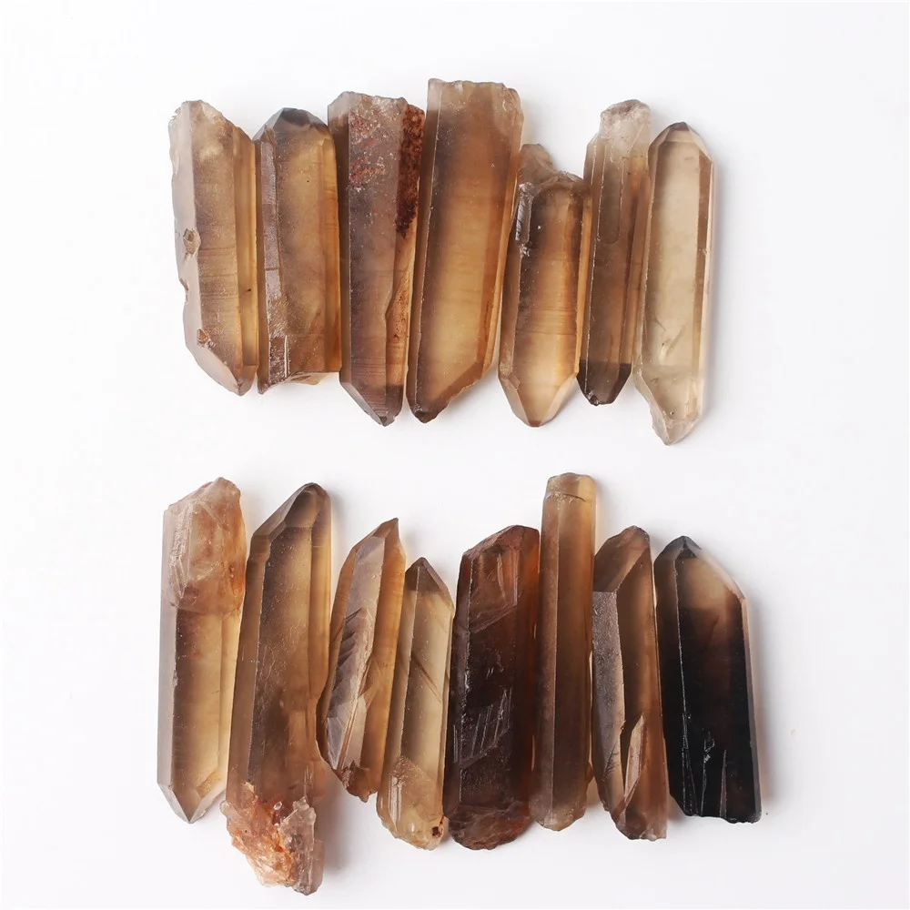 30 г/50 г натуральный дымчатый кристалл палочка Lemurian семян кварца ТОЧКА Кристалл