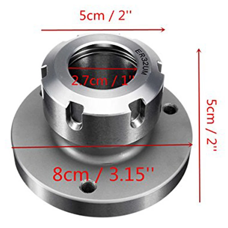 80mm Diameter ER-32 Collet Chuck Compact Lathe Tight Tolerance CNC Collect | Инструменты