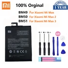 100% Оригинальный аккумулятор Xiao mi BM49 BM50 BM51 для Xiaomi Max 2 3 Max2 Max3 высококачественные сменные батареи для телефона