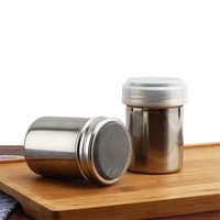 stainless steel chocolate shaker icing sugar powder cocoa flour coffee sifter
