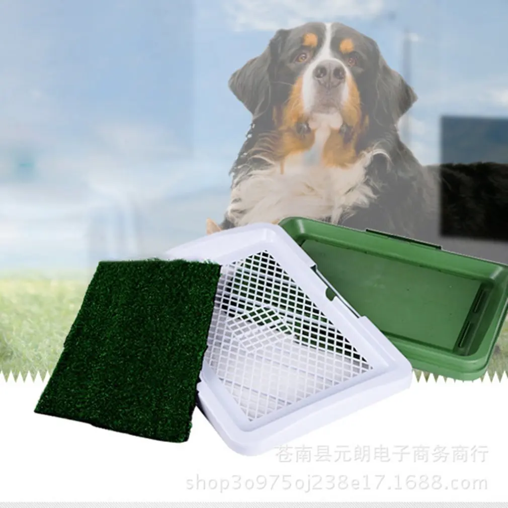

Flat Pet Toilet Dog Potty Dog Toilet with Lawn Small Mesh Dog Toilet Pet Supplies