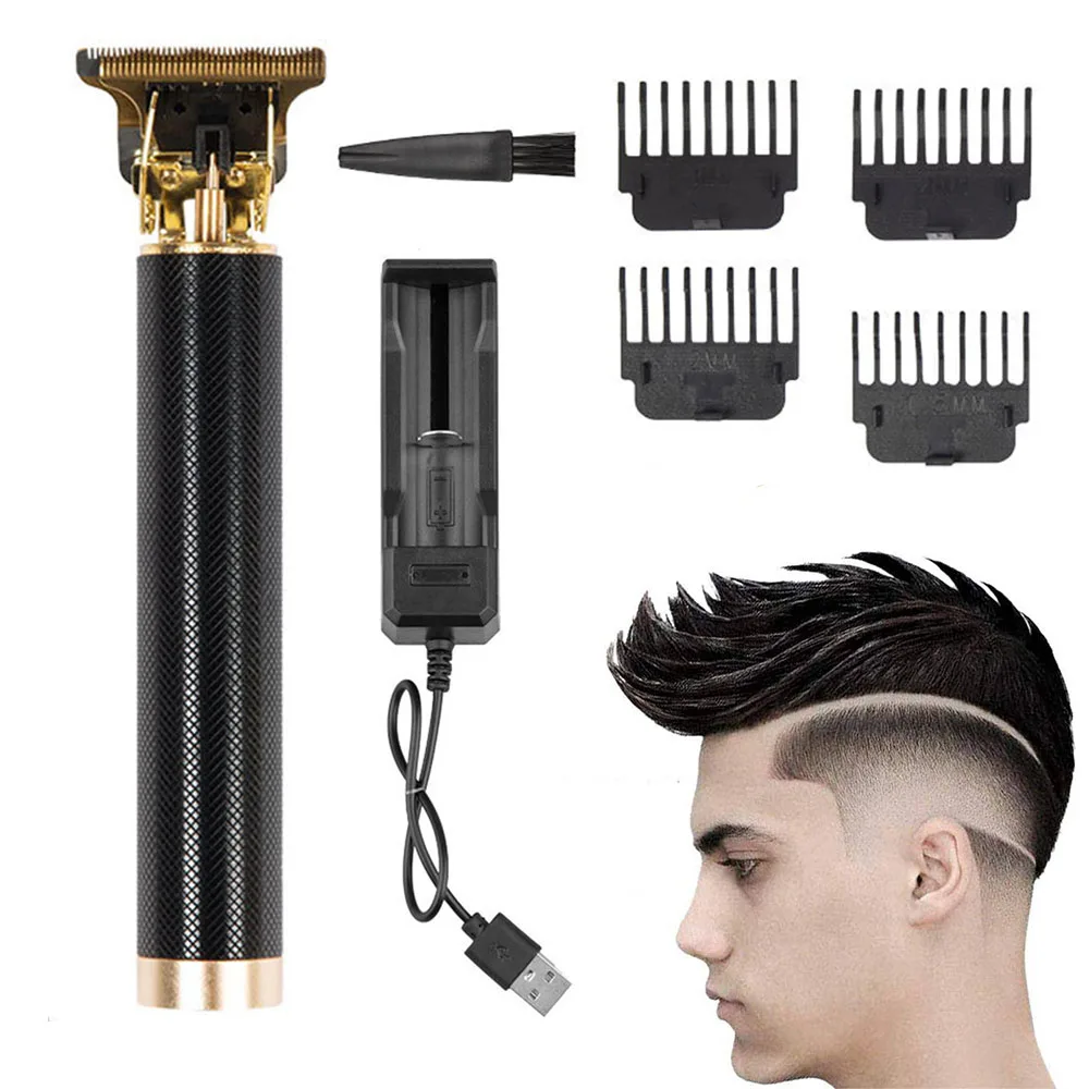 

Hair Clipper Professional Barber T Hair Trimmer for Men 0mm Haircut Machine Rechargeable Cordless Electric Hair Cutting Machine