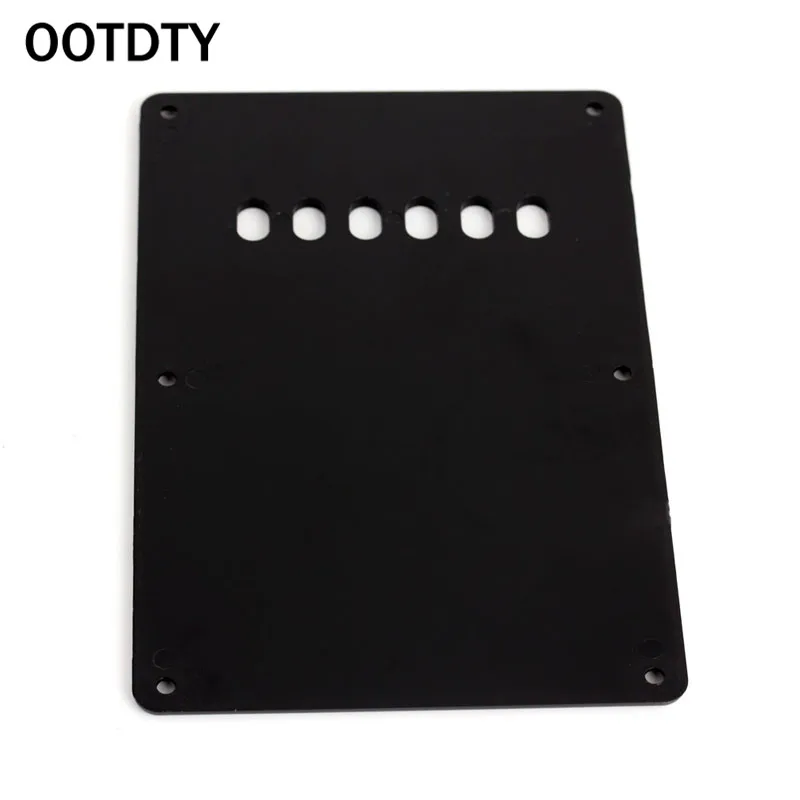 ootdty lagen einzigen schwarzen gitarre tremolo frühling carbon faser hinter abdeckung für schwarz elektrische gitarre free global shipping