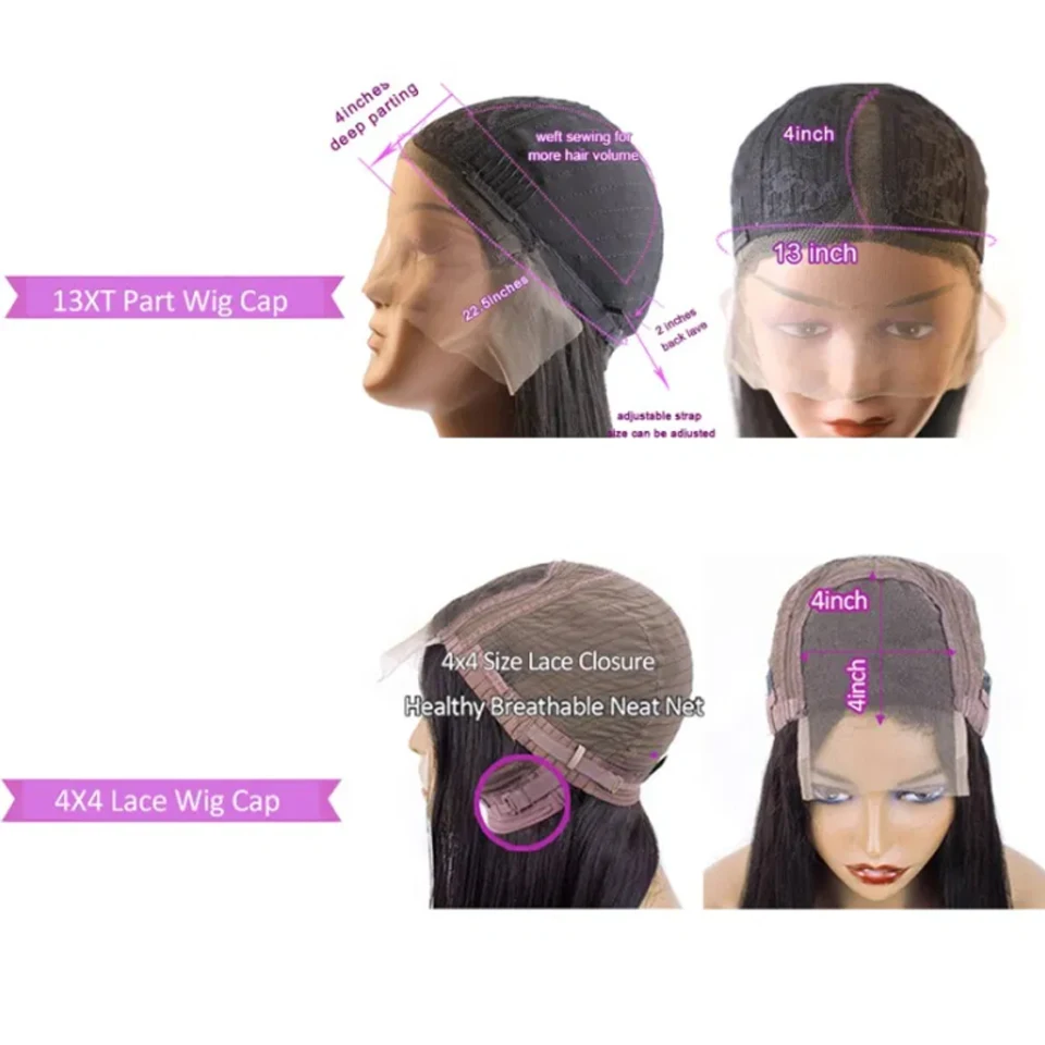 

T Part Lace Front Wigs Body Wave Lace Front Human Hair Wig For Black Women Peruvian 13x6x1Lace Wig Remy 4x4 Lace Closure Wigs