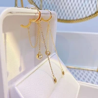 chain tassels fashion earring long tassels for female fine earrings jewelry exquisite luxury jewelry temperament water drop cz