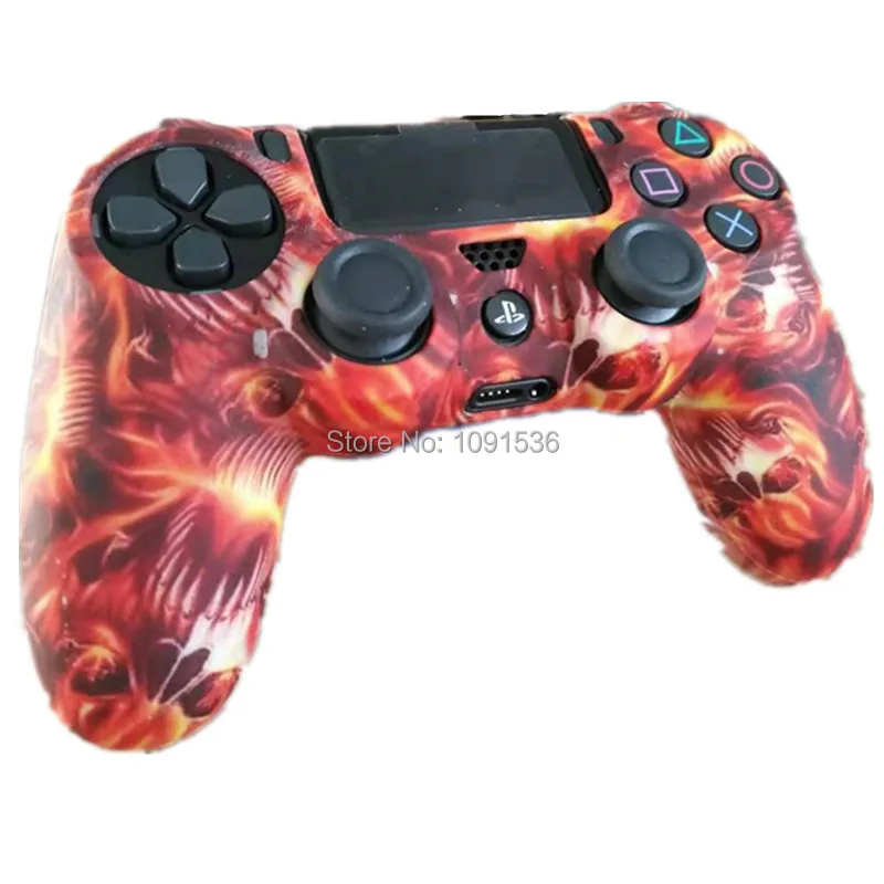 Камуфляжный Мягкий силиконовый чехол защитный чехол для sony Playstation 4 PS4 для Dualshock 4 контроллер для ps4 pro slim