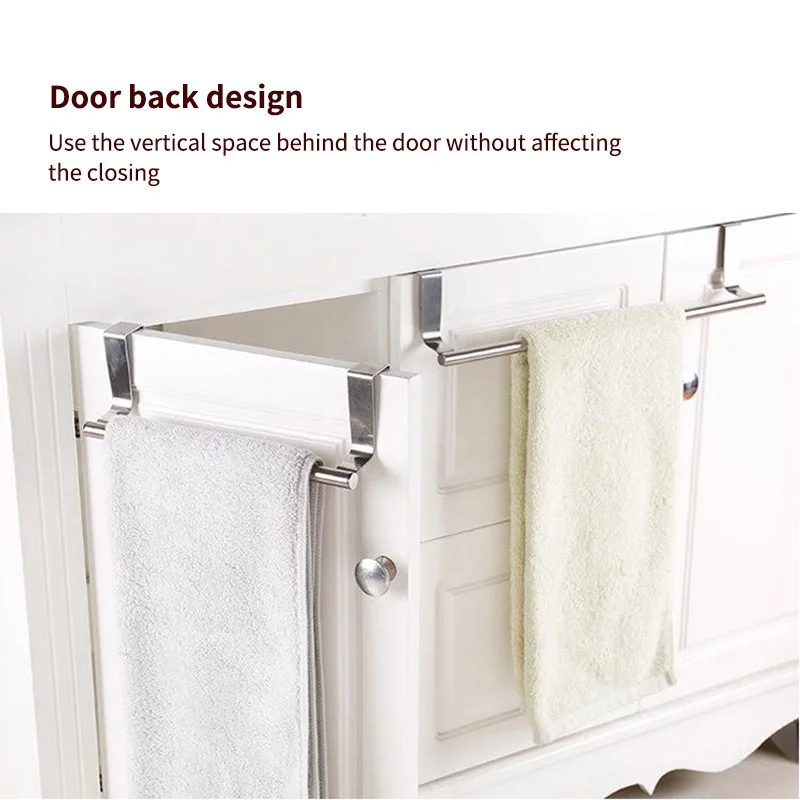 Stainless Steel Telescopic Towel Bar Racks Holder Hanger Organizer Rail Bathroom Kitchen | Обустройство дома