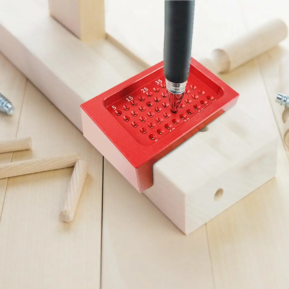 

T-type Ruler Hole Scribing Wood Gauge Aluminum Alloy Woodworking Measuring Tool l simple Operation Wide Application Range