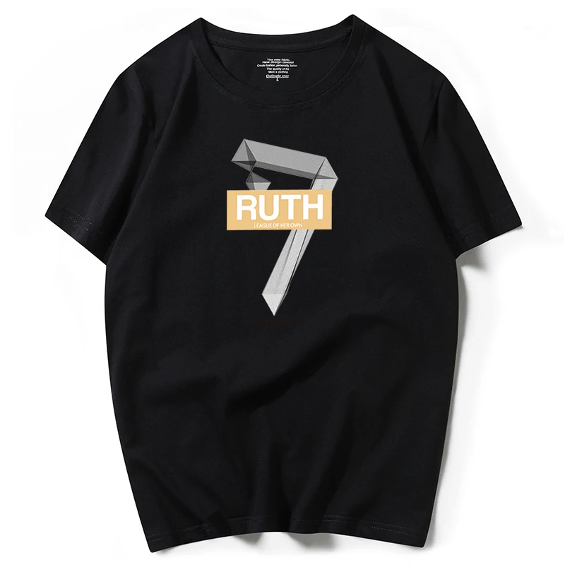 Летняя мужская футболка высокого качества из 100% хлопка повседневная с коротким