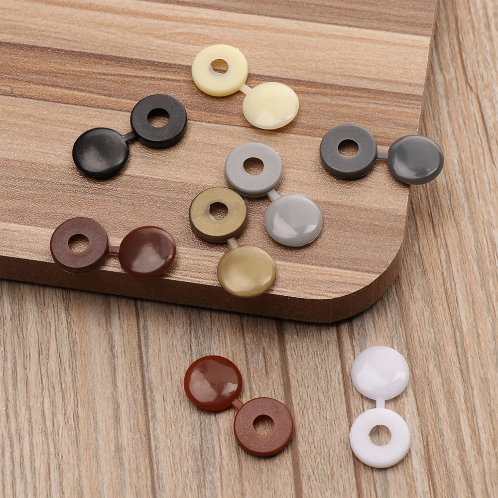 100 шт./упак. красочные откидной Пластик винтовой крышкой раза кнопки Кепки Кнопка