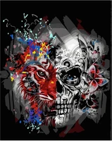 horror skeleton diamond painting evil character skull pattern full drill embroidery diy 5d rhinestone cross stitch kits artwork
