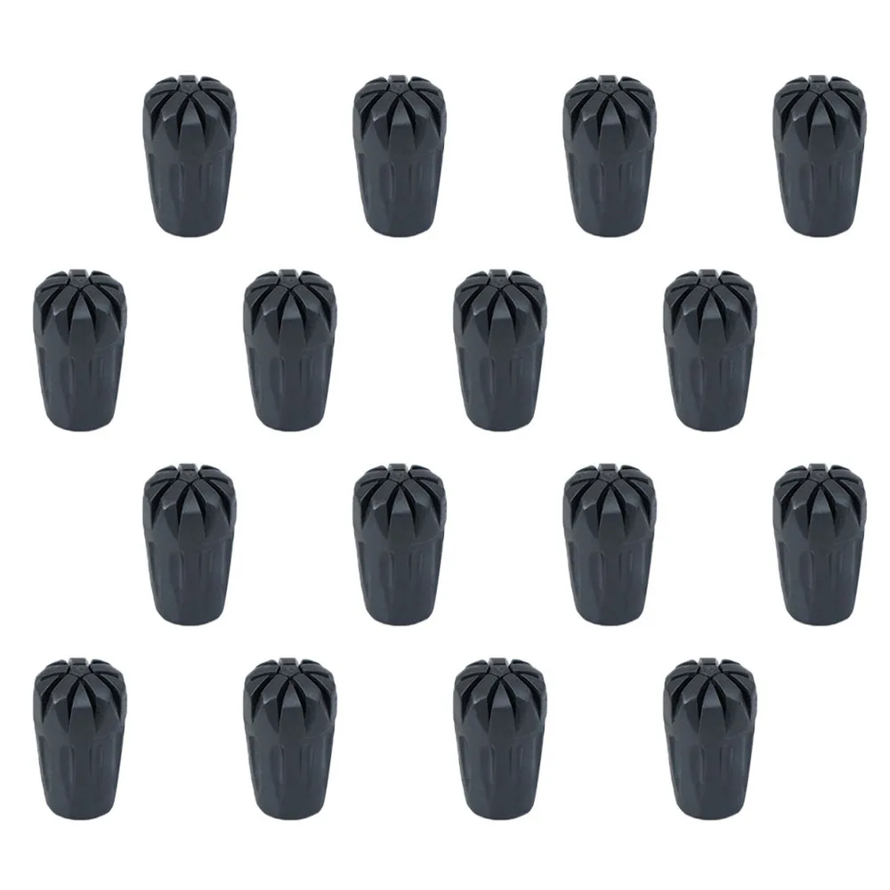 

16pcs Mini Alpenstock Rubber Head Cover Case Pad Protector for Walking Hiking