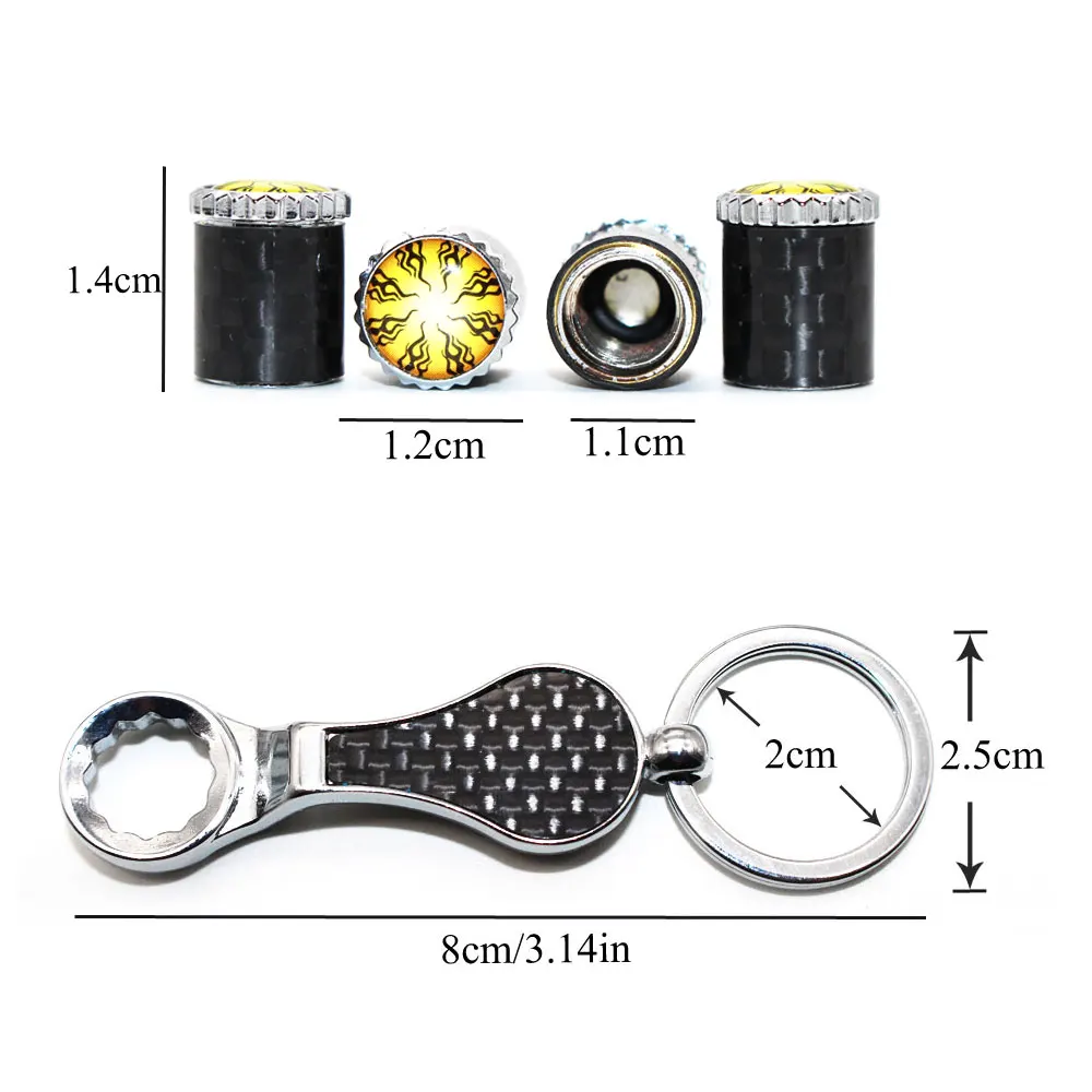 5 шт./компл. эмблема в стиле пламени Авто колеса шины воздушный клапан колпачки с