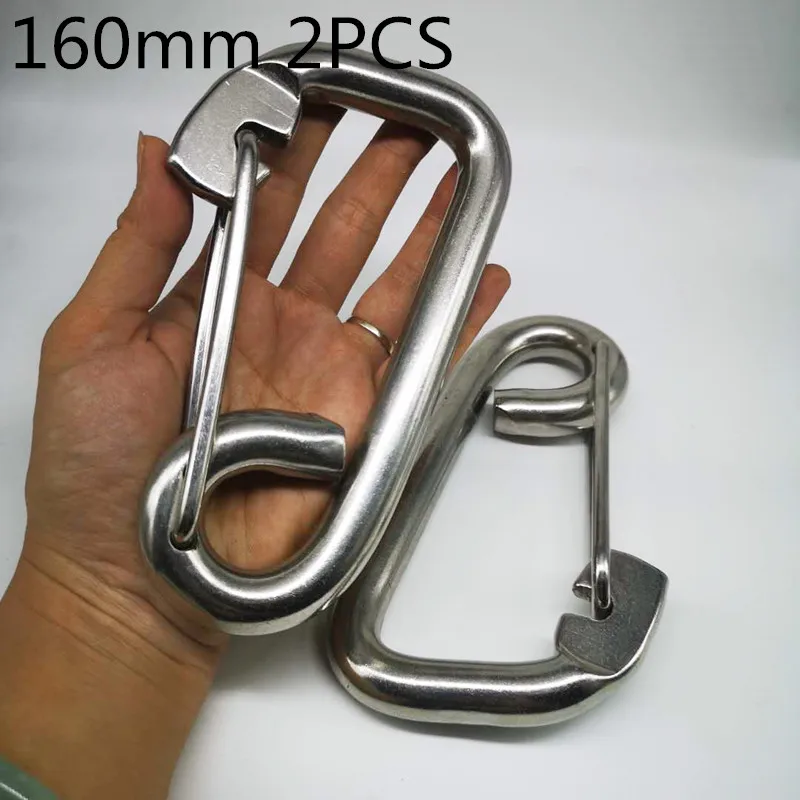 

16mm 2PCS Carabiner Heavy Duty Carabiner Clips Keychain Climbing Snap Clip Lock Buckle Hook Camping Hiking