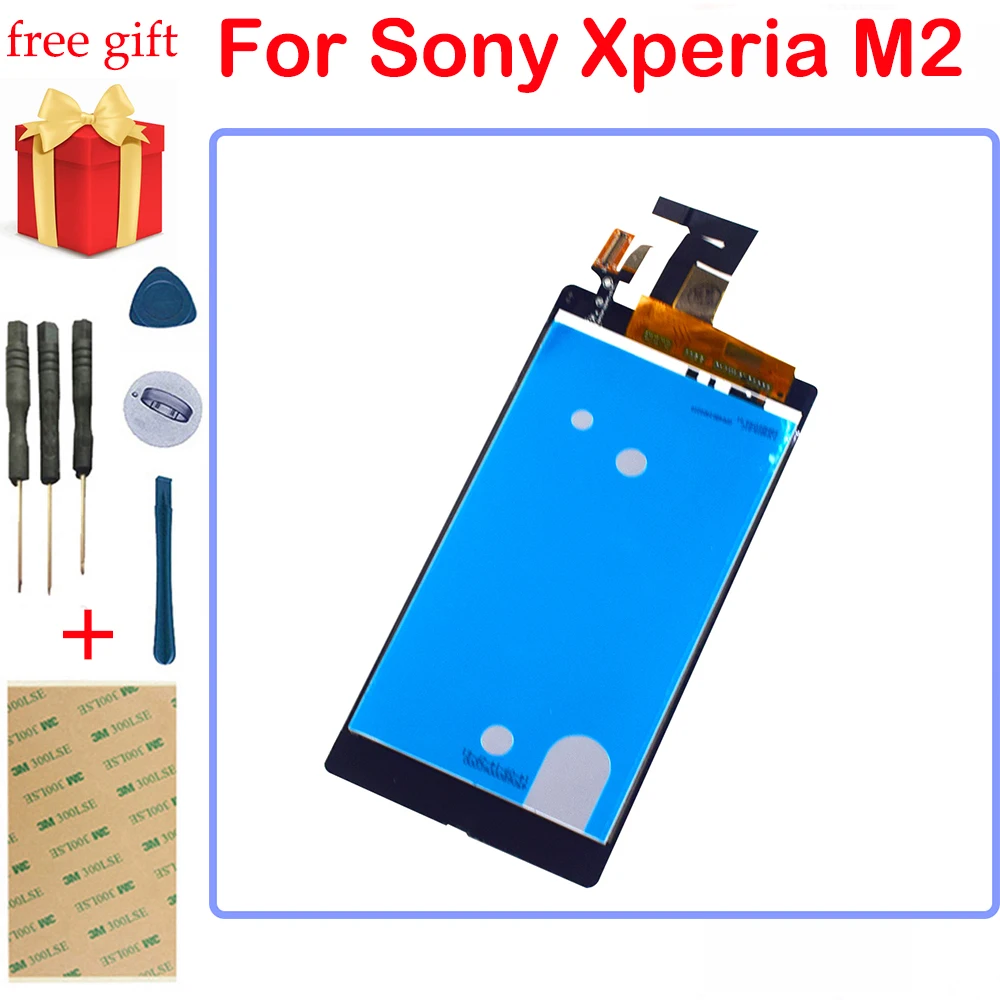 Для Sony Xperia M2 ЖК дисплей кодирующий преобразователь сенсорного экрана в сборе для