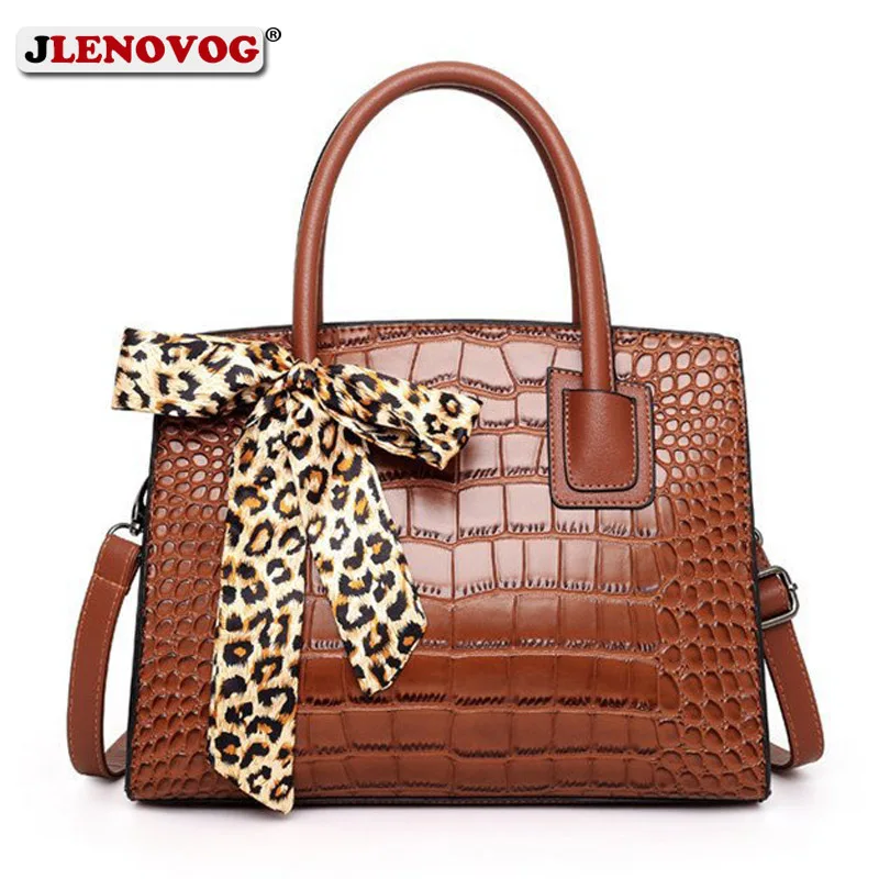 Искусственная кожа PU крокодиловая печать сумки кошелек модная сумка через плечо