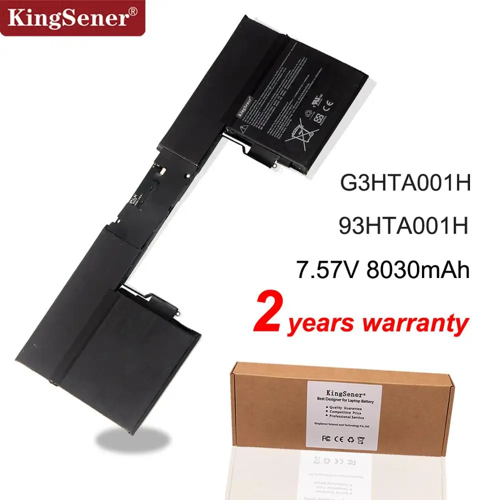 Аккумулятор KingSener G3HTA001H 93HTA001H для клавиатуры Microsoft Surface Book 1785 7 57 в 8030 мА · ч |